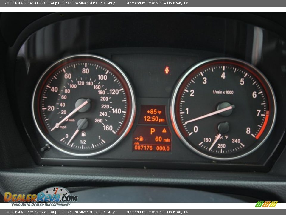2007 BMW 3 Series 328i Coupe Titanium Silver Metallic / Grey Photo #35