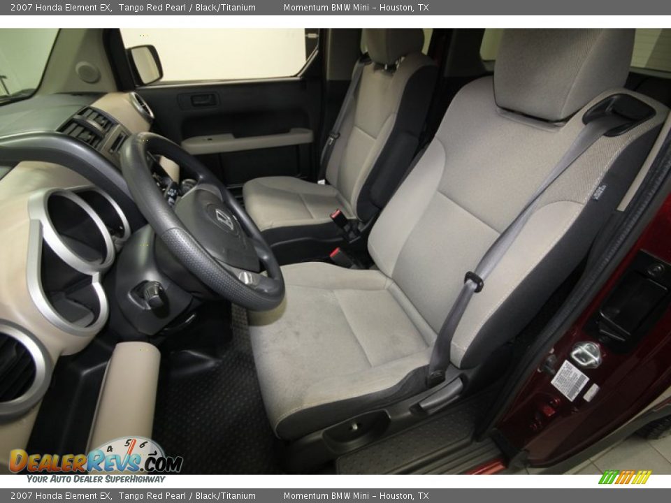 Black/Titanium Interior - 2007 Honda Element EX Photo #3