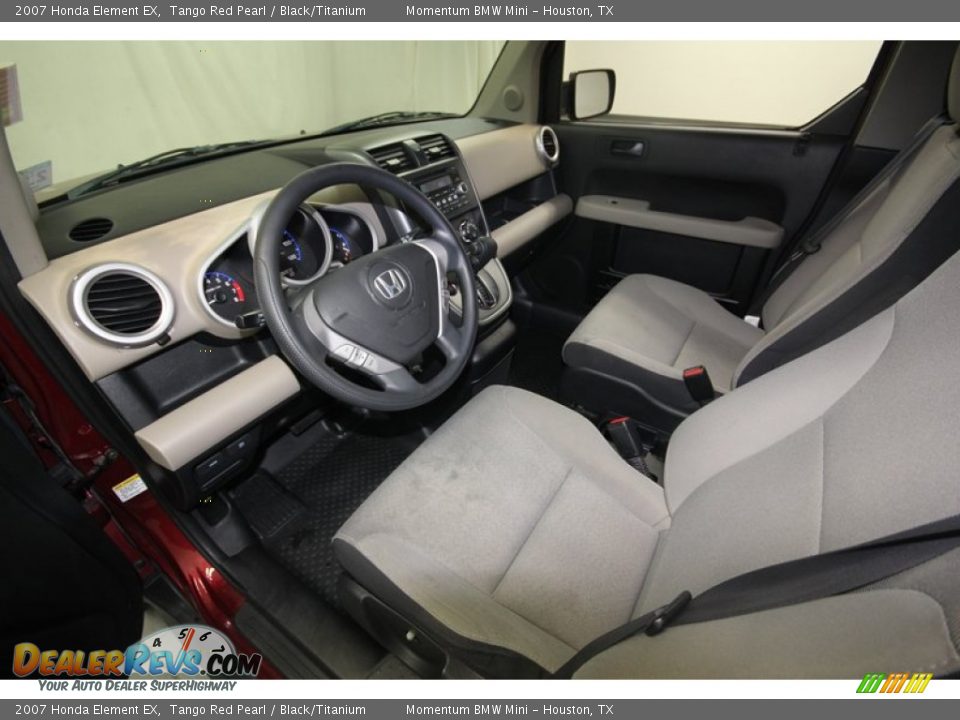 Black/Titanium Interior - 2007 Honda Element EX Photo #13