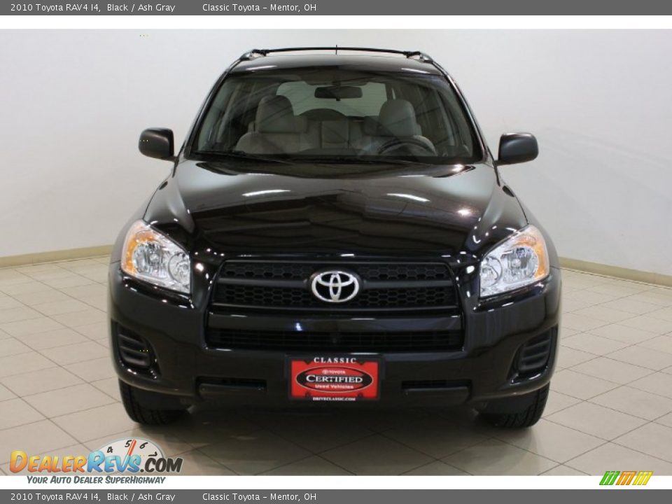 2010 Toyota RAV4 I4 Black / Ash Gray Photo #2