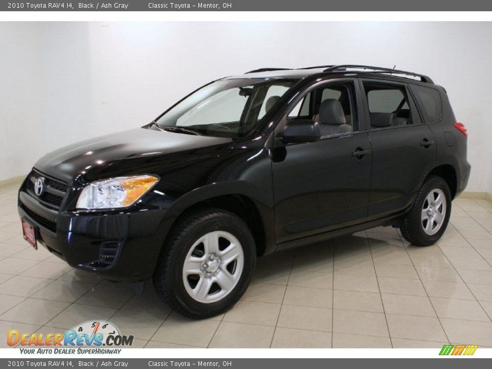 2010 Toyota RAV4 I4 Black / Ash Gray Photo #3