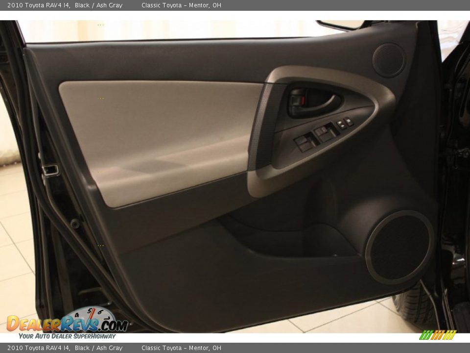 2010 Toyota RAV4 I4 Black / Ash Gray Photo #4
