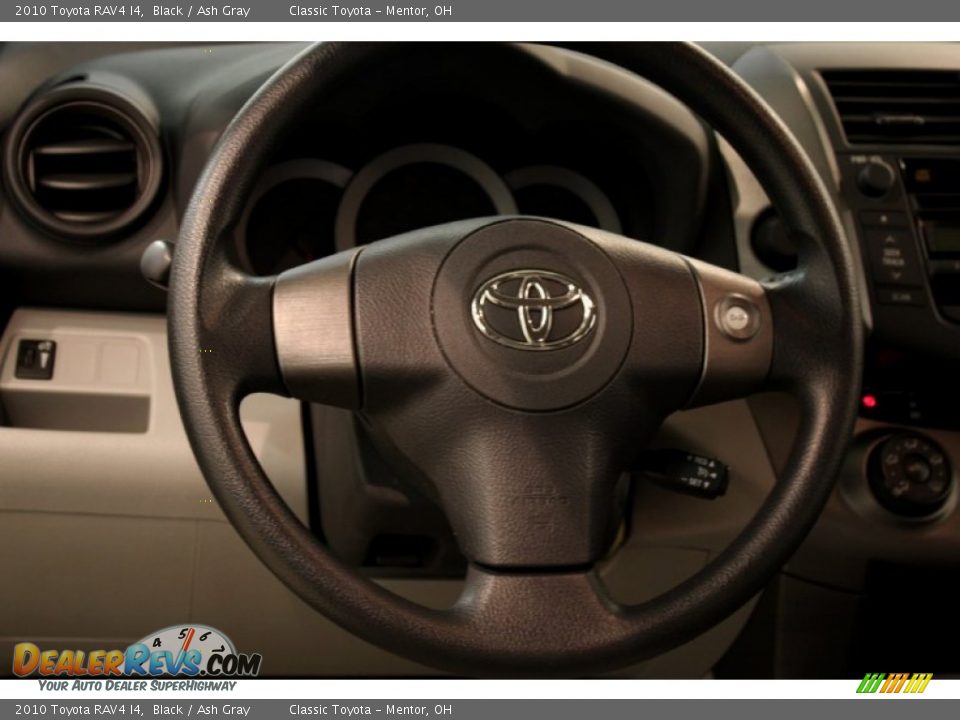 2010 Toyota RAV4 I4 Black / Ash Gray Photo #6
