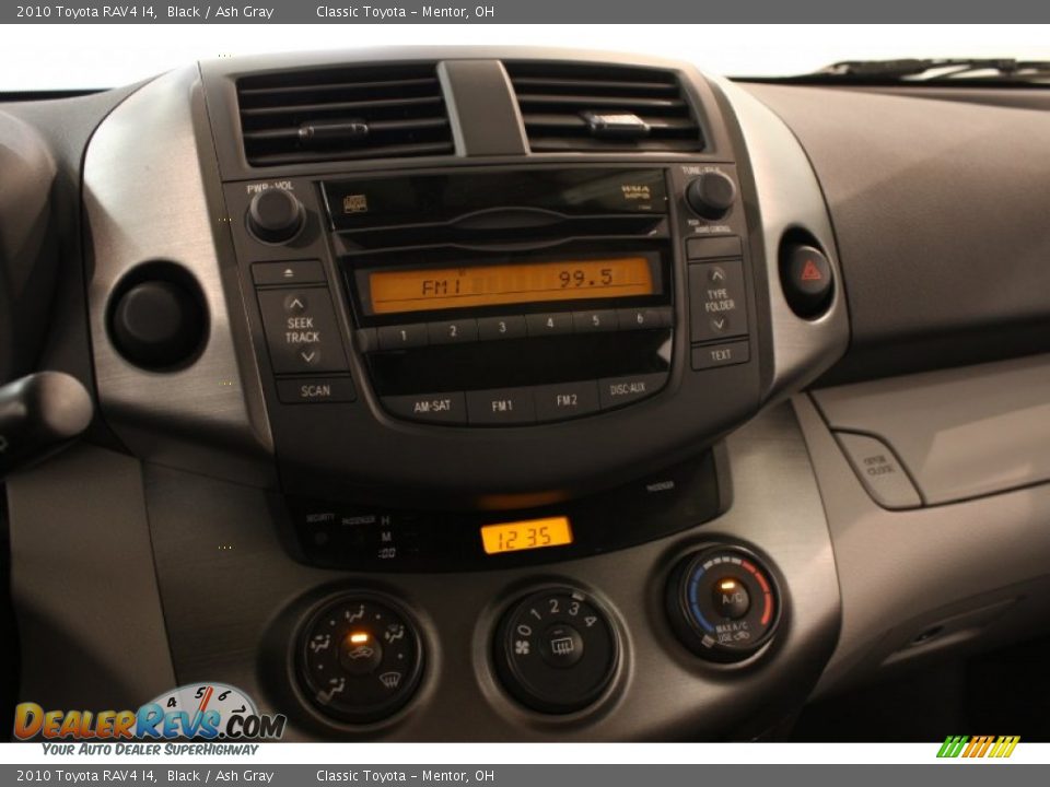 2010 Toyota RAV4 I4 Black / Ash Gray Photo #8