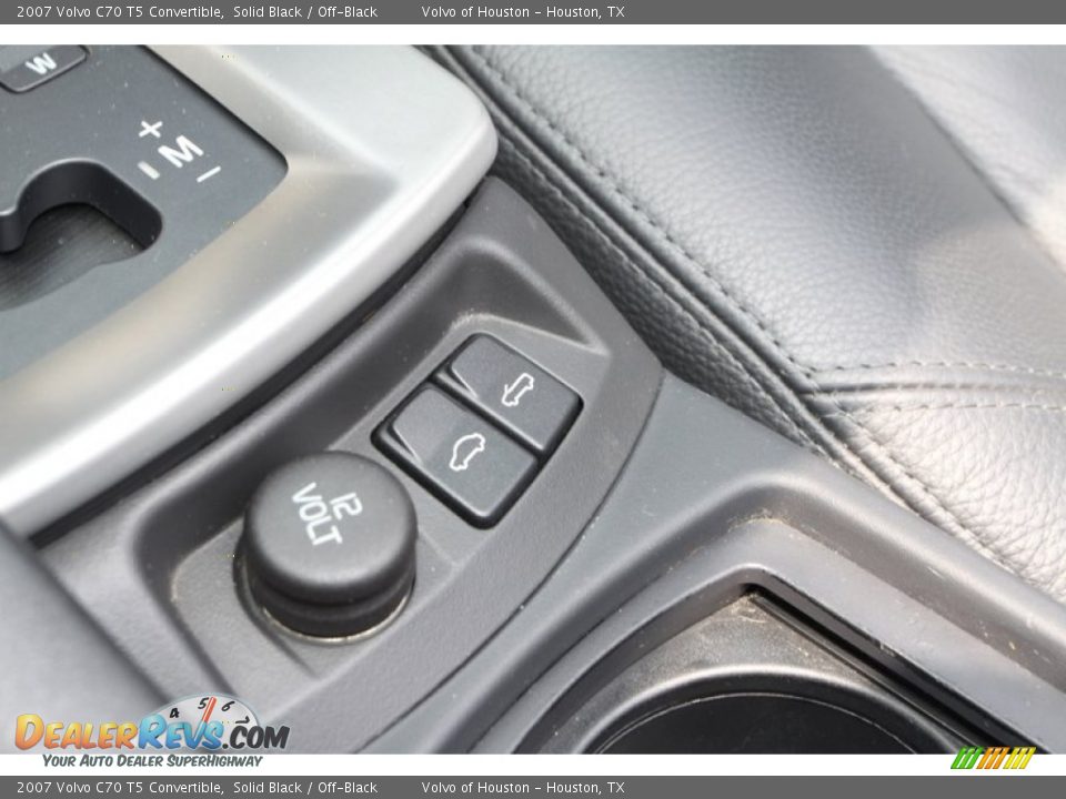 2007 Volvo C70 T5 Convertible Solid Black / Off-Black Photo #15
