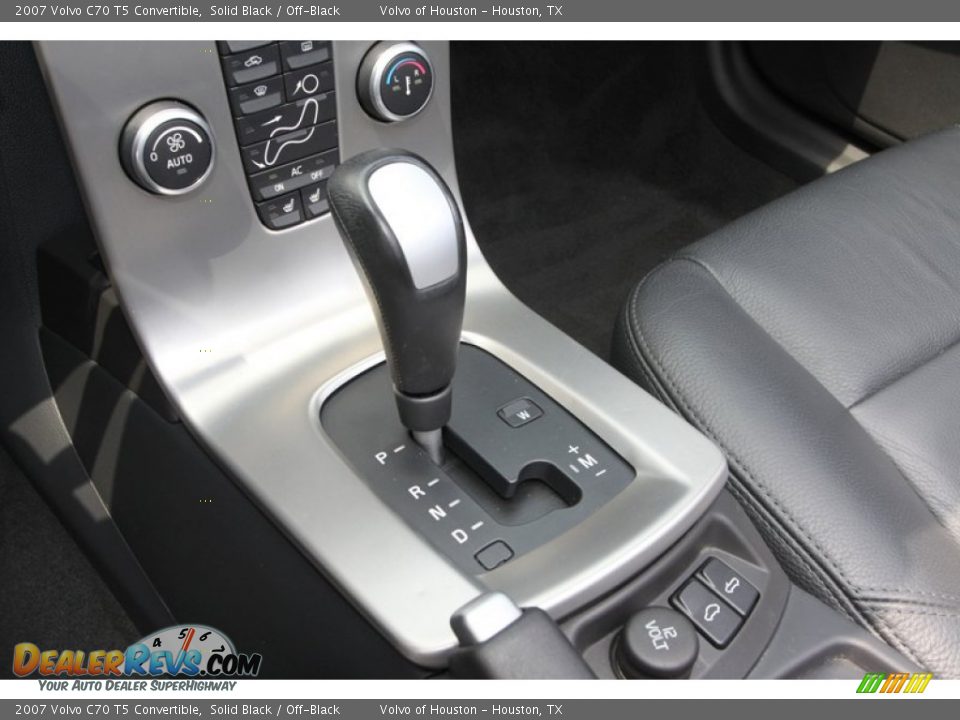 2007 Volvo C70 T5 Convertible Solid Black / Off-Black Photo #16