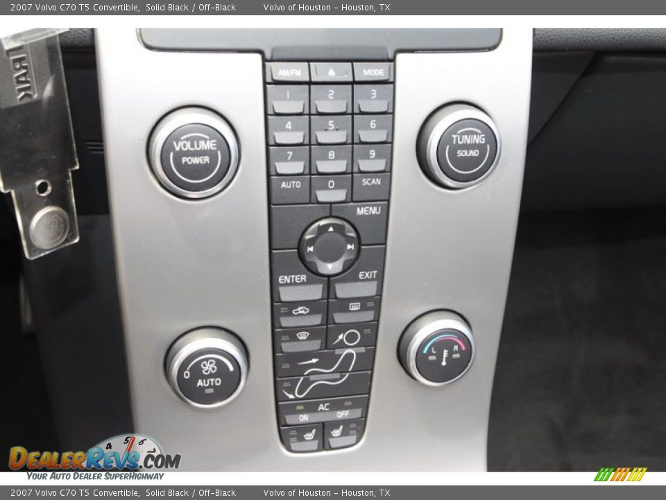 2007 Volvo C70 T5 Convertible Solid Black / Off-Black Photo #18