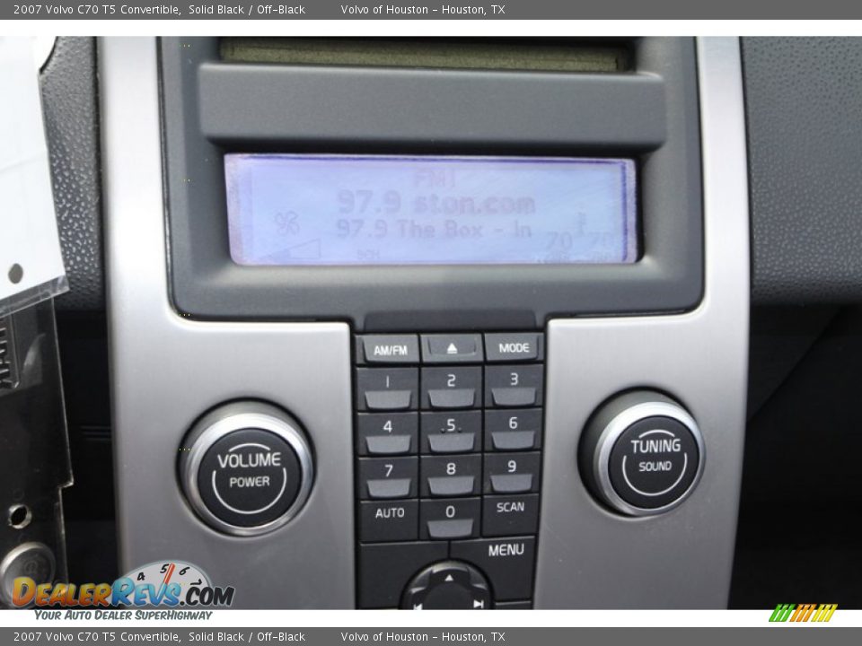 2007 Volvo C70 T5 Convertible Solid Black / Off-Black Photo #19
