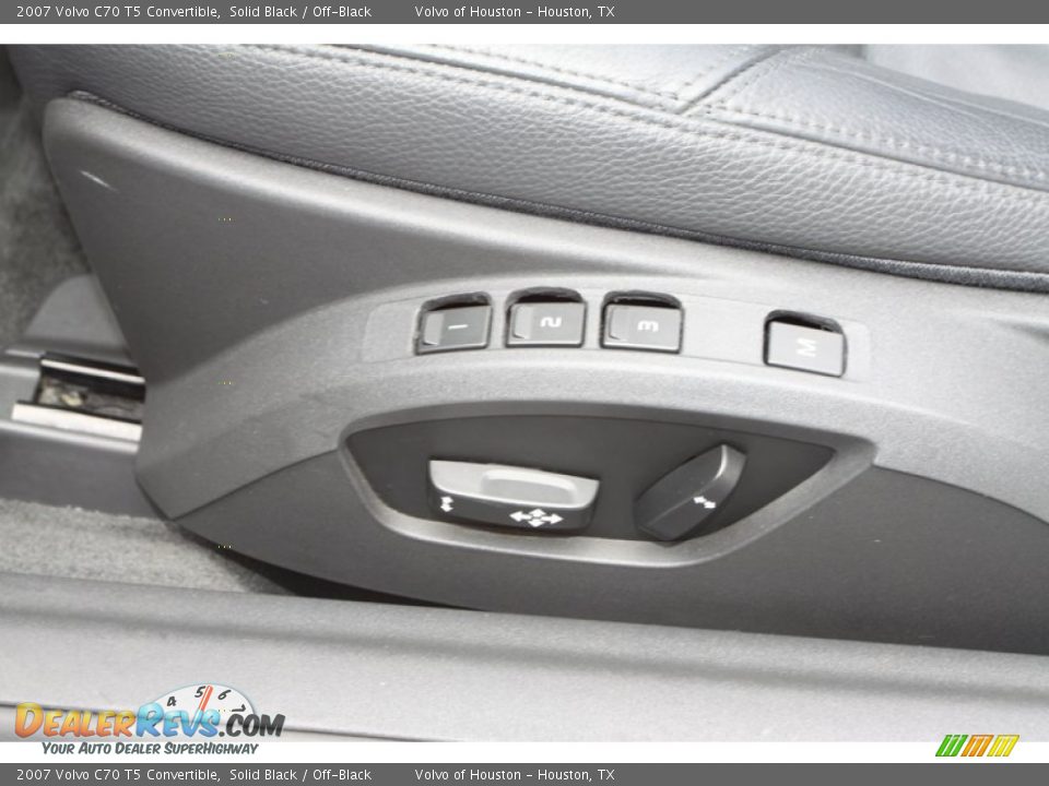 2007 Volvo C70 T5 Convertible Solid Black / Off-Black Photo #22