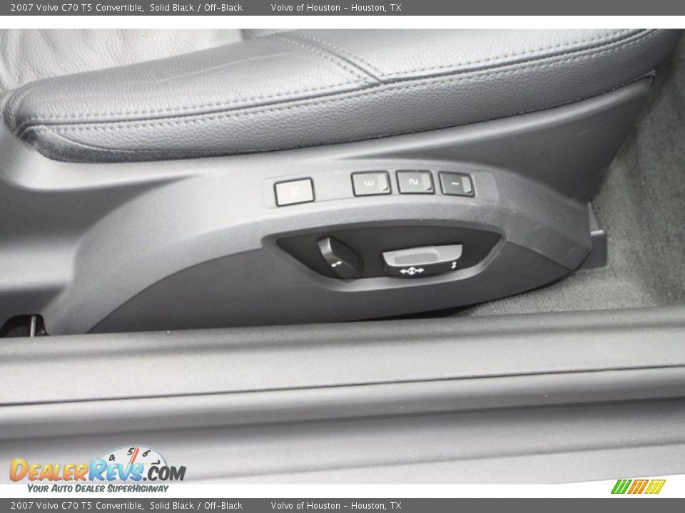 2007 Volvo C70 T5 Convertible Solid Black / Off-Black Photo #27