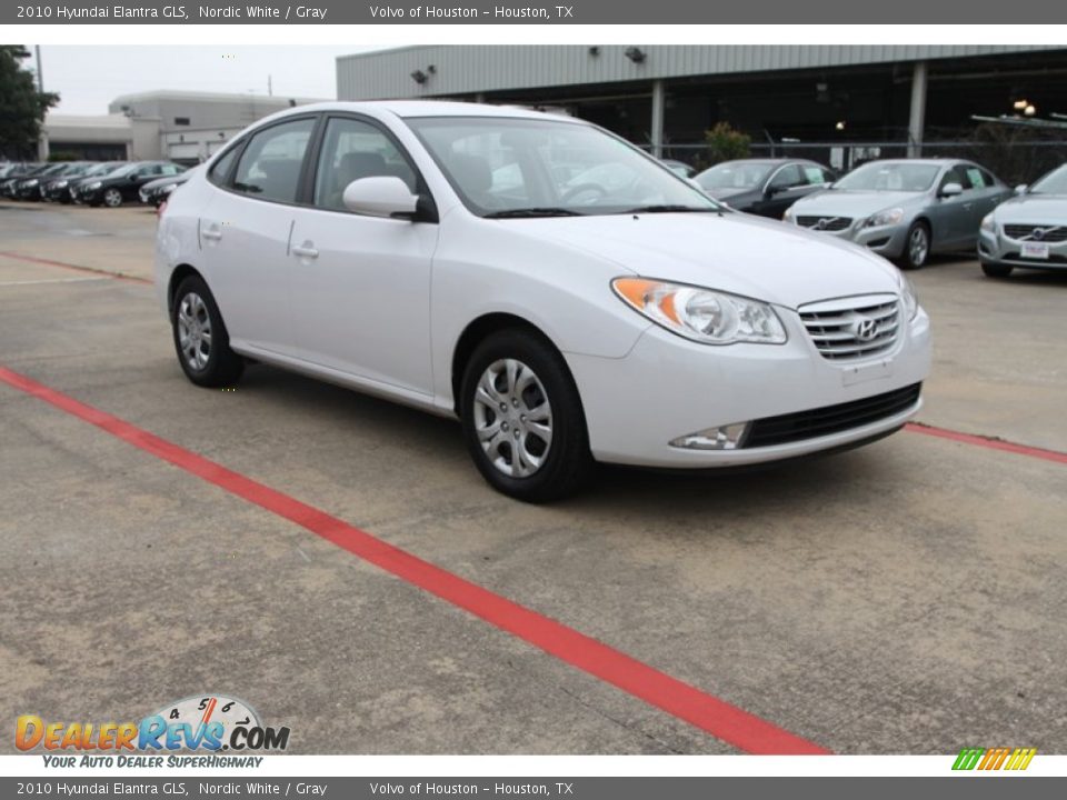 2010 Hyundai Elantra GLS Nordic White / Gray Photo #1