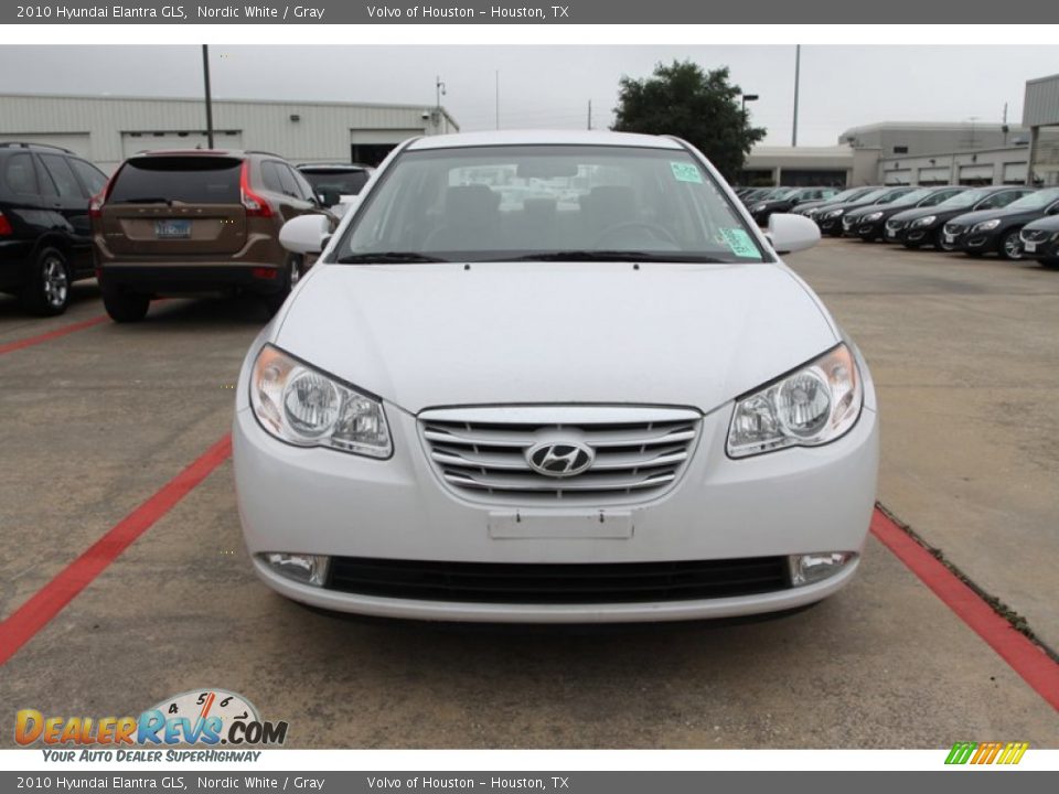 2010 Hyundai Elantra GLS Nordic White / Gray Photo #2