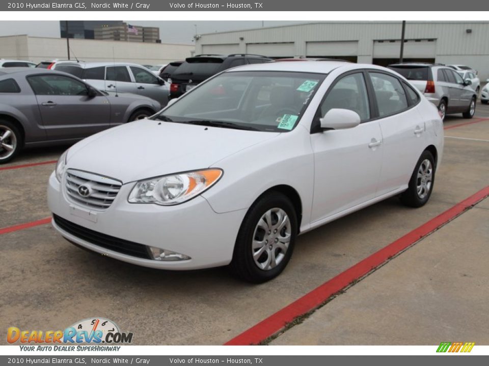 2010 Hyundai Elantra GLS Nordic White / Gray Photo #3
