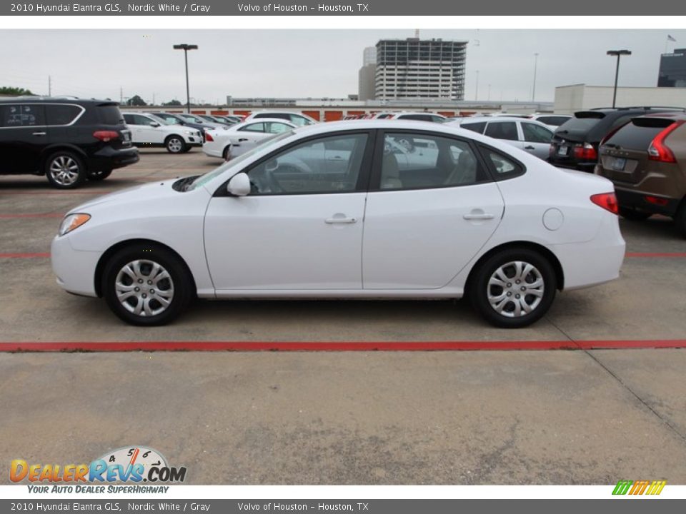 2010 Hyundai Elantra GLS Nordic White / Gray Photo #4