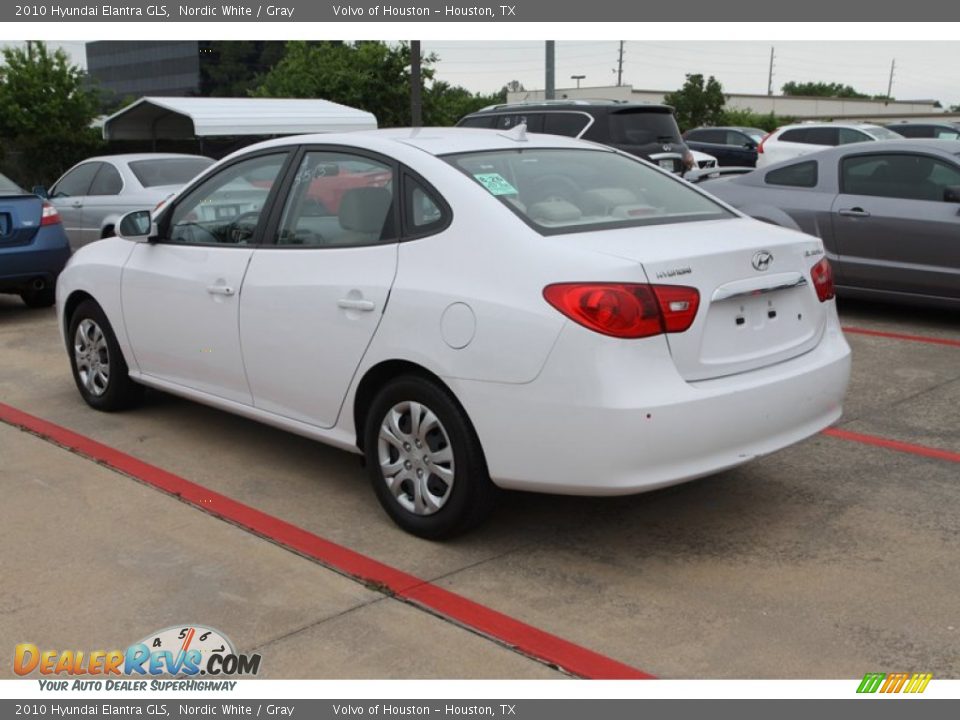 2010 Hyundai Elantra GLS Nordic White / Gray Photo #7