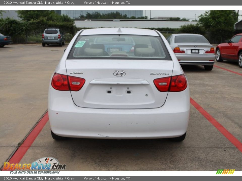 2010 Hyundai Elantra GLS Nordic White / Gray Photo #8