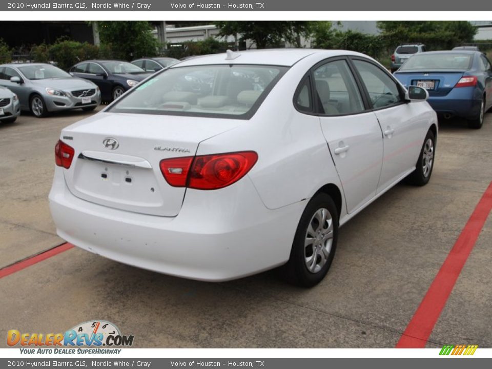2010 Hyundai Elantra GLS Nordic White / Gray Photo #9