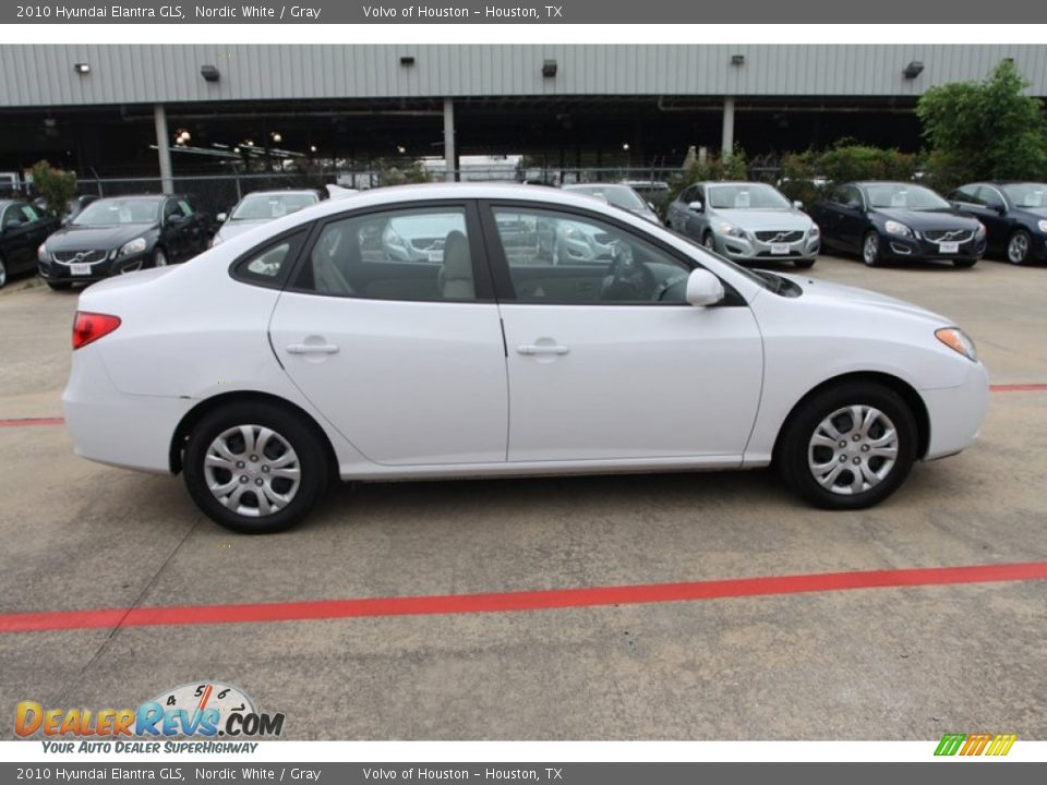 2010 Hyundai Elantra GLS Nordic White / Gray Photo #10