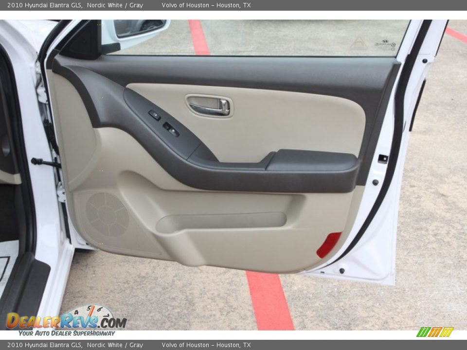 2010 Hyundai Elantra GLS Nordic White / Gray Photo #11