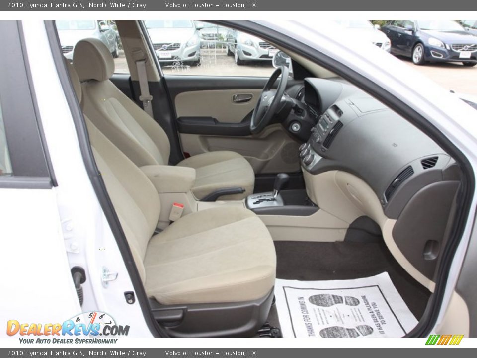 2010 Hyundai Elantra GLS Nordic White / Gray Photo #13