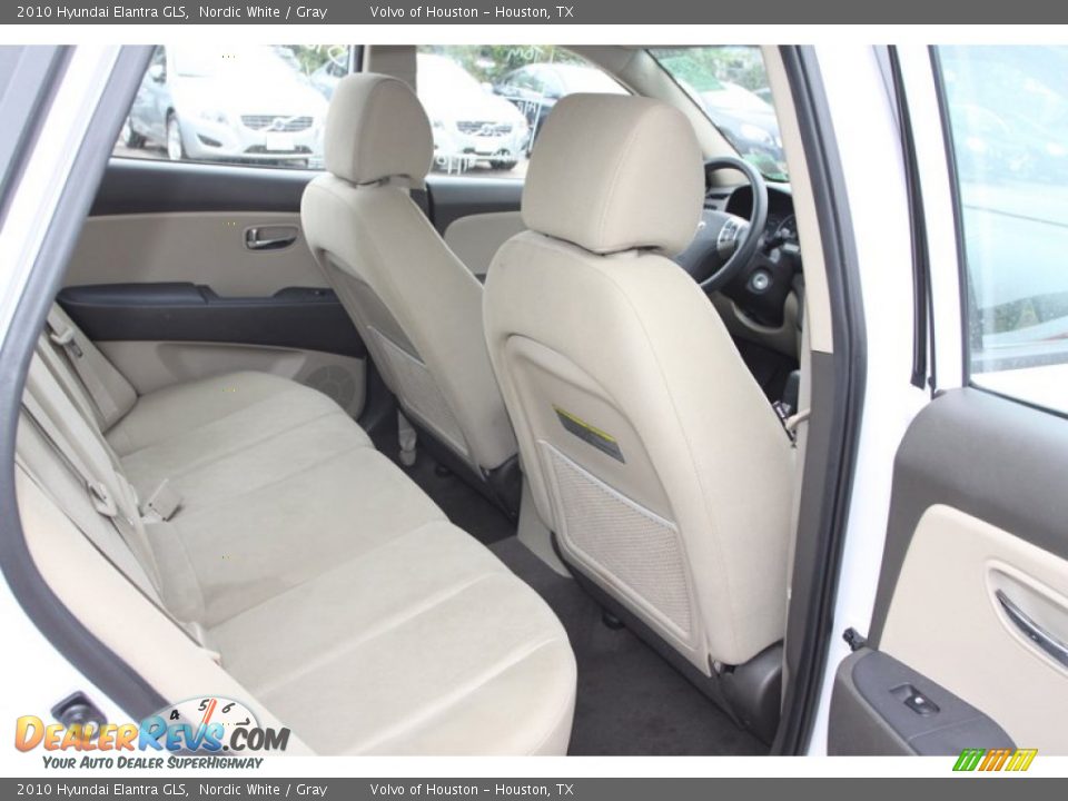 2010 Hyundai Elantra GLS Nordic White / Gray Photo #14