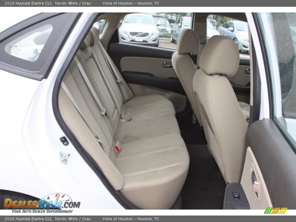 2010 Hyundai Elantra GLS Nordic White / Gray Photo #15