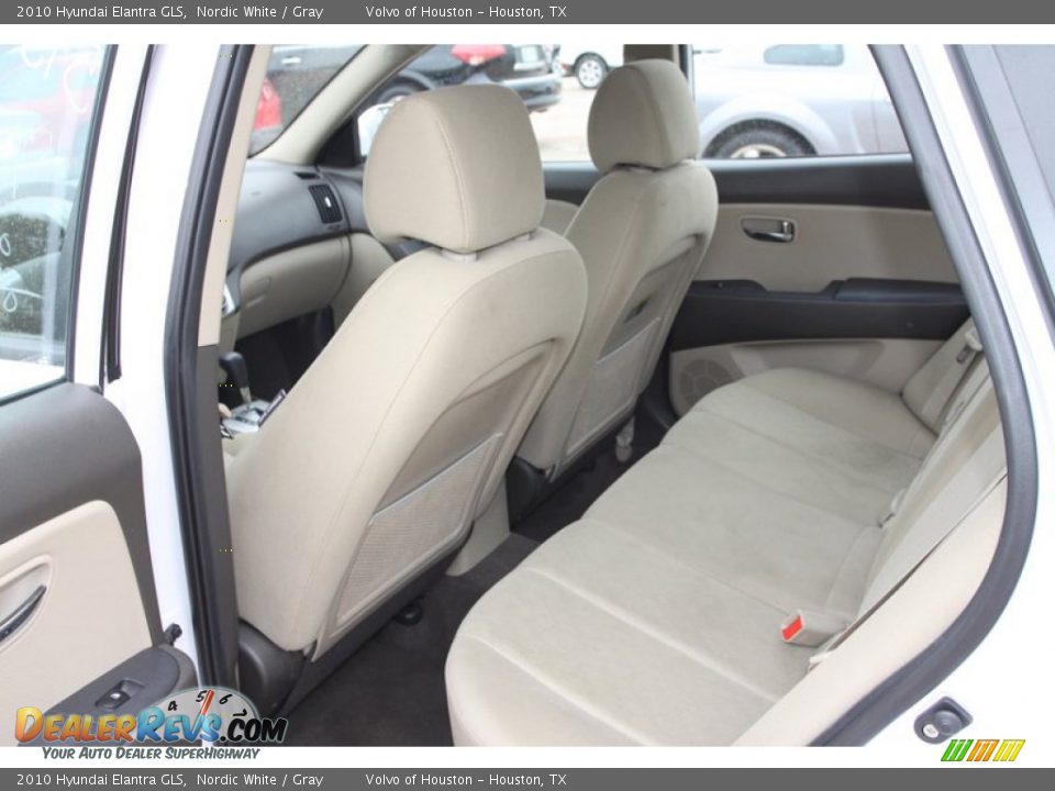 2010 Hyundai Elantra GLS Nordic White / Gray Photo #17