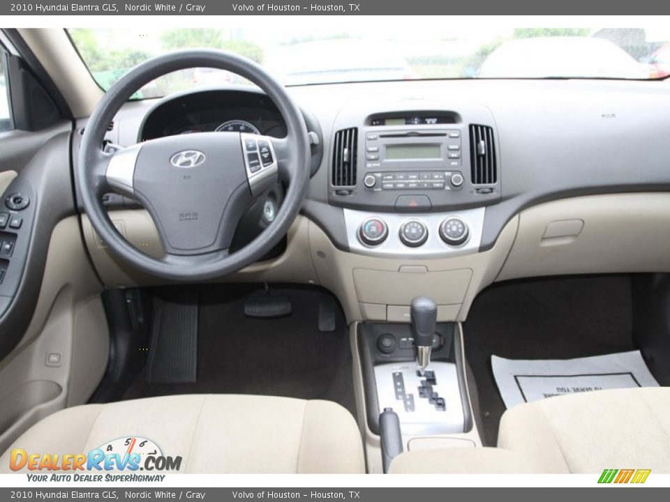 2010 Hyundai Elantra GLS Nordic White / Gray Photo #18