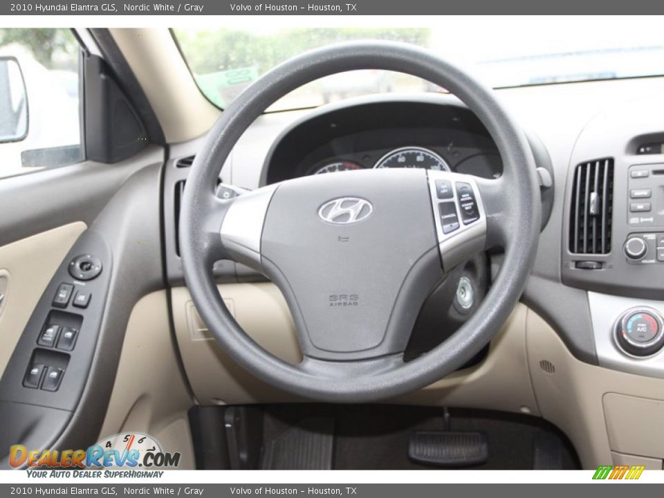 2010 Hyundai Elantra GLS Nordic White / Gray Photo #19
