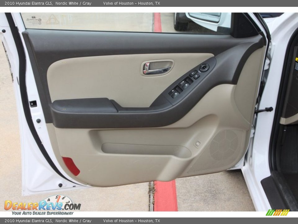 2010 Hyundai Elantra GLS Nordic White / Gray Photo #20