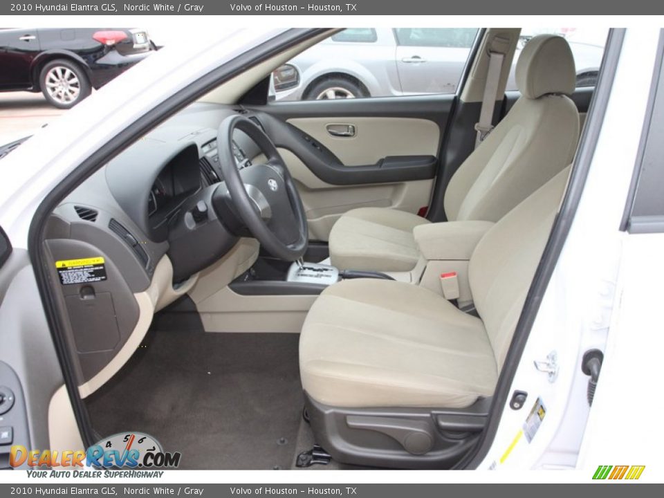 2010 Hyundai Elantra GLS Nordic White / Gray Photo #22