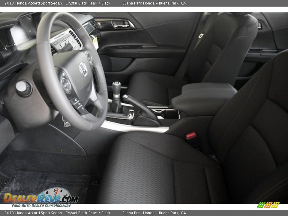 2013 Honda Accord Sport Sedan Crystal Black Pearl / Black Photo #9