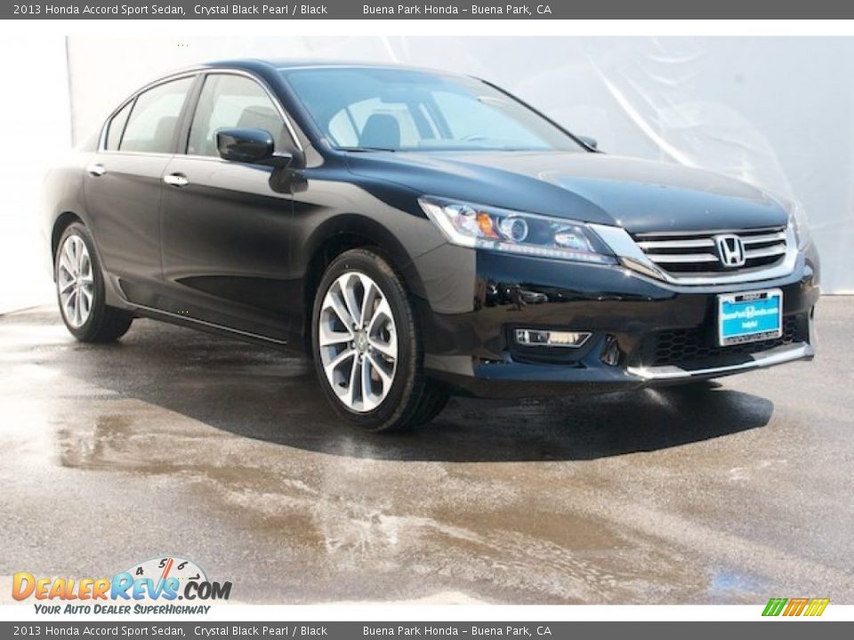 2013 Honda Accord Sport Sedan Crystal Black Pearl / Black Photo #1