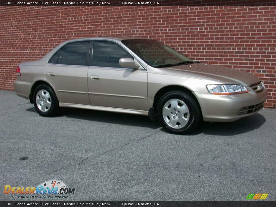 Naples Gold Metallic 2002 Honda Accord EX V6 Sedan Photo #2