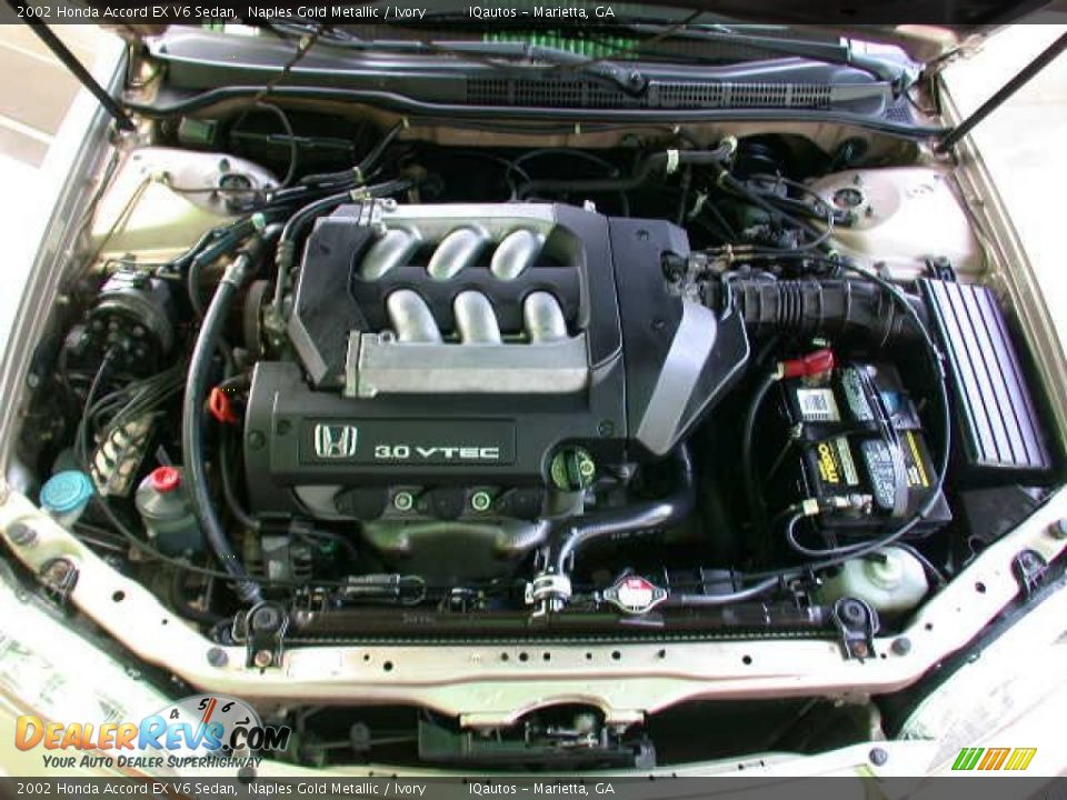 2002 Honda Accord EX V6 Sedan 3.0 Liter SOHC 24-Valve VTEC V6 Engine Photo #3