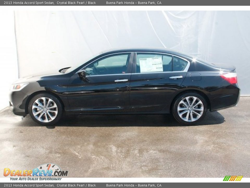 2013 Honda Accord Sport Sedan Crystal Black Pearl / Black Photo #4