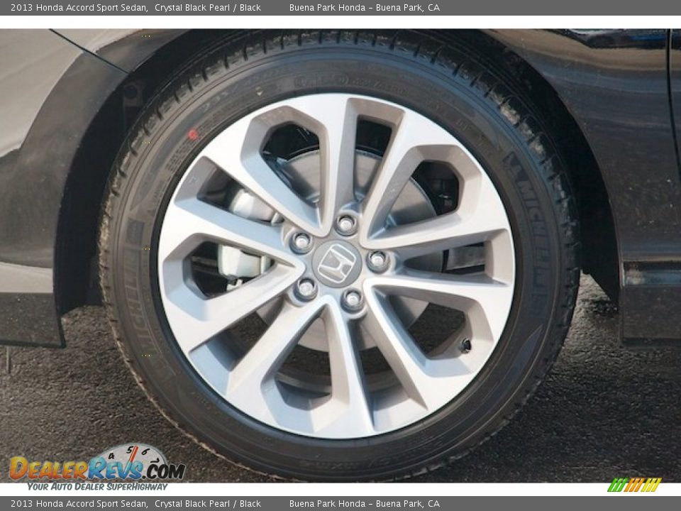 2013 Honda Accord Sport Sedan Crystal Black Pearl / Black Photo #7