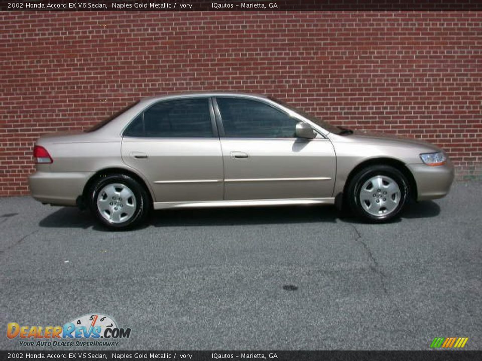 Naples Gold Metallic 2002 Honda Accord EX V6 Sedan Photo #10