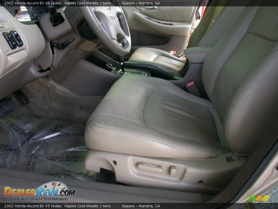 2002 Honda Accord EX V6 Sedan Naples Gold Metallic / Ivory Photo #15