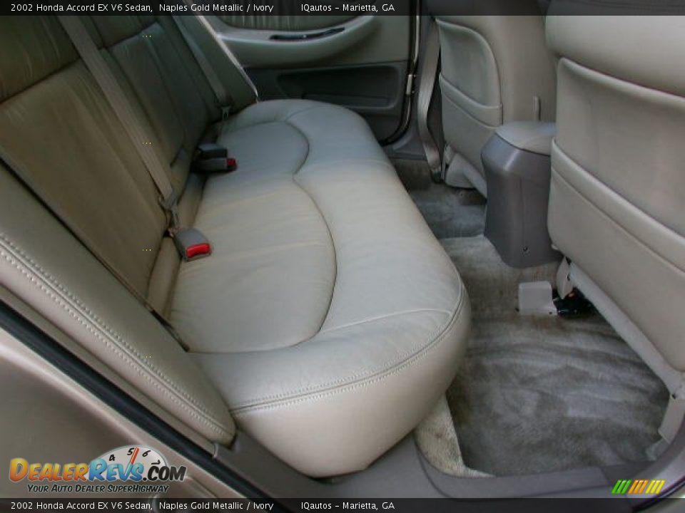2002 Honda Accord EX V6 Sedan Naples Gold Metallic / Ivory Photo #16