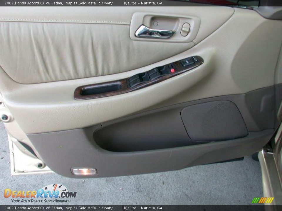 2002 Honda Accord EX V6 Sedan Naples Gold Metallic / Ivory Photo #18