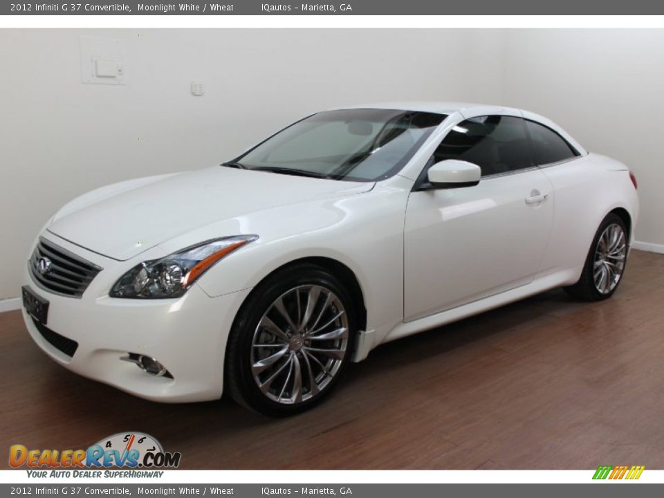 2012 Infiniti G 37 Convertible Moonlight White / Wheat Photo #2