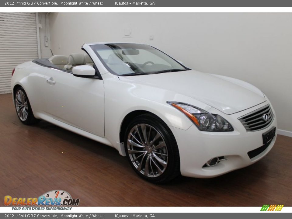 2012 Infiniti G 37 Convertible Moonlight White / Wheat Photo #3