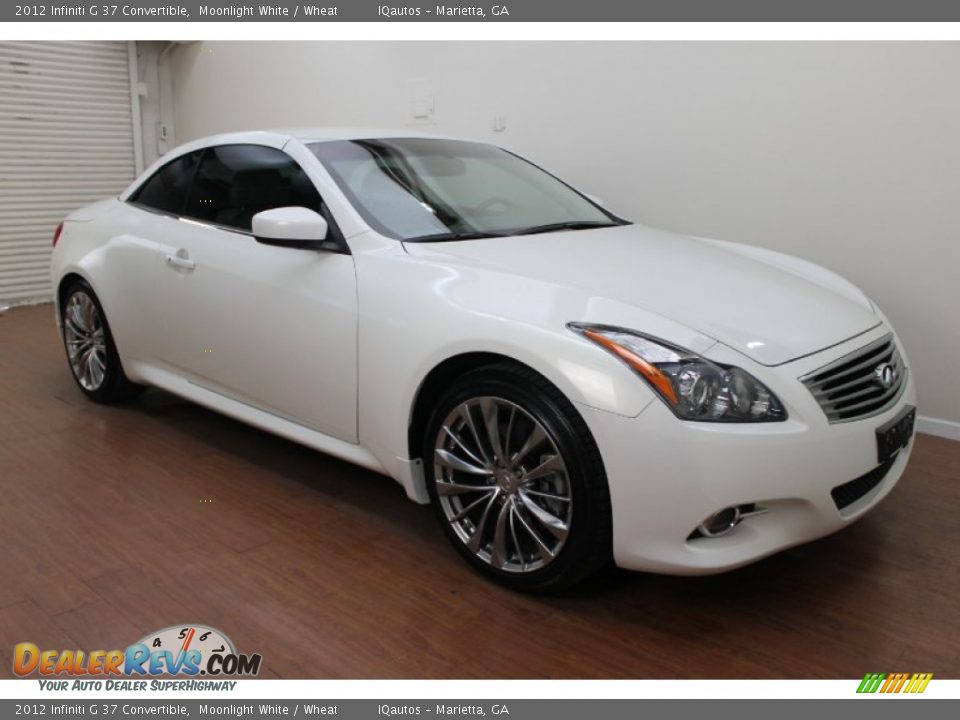 2012 Infiniti G 37 Convertible Moonlight White / Wheat Photo #4