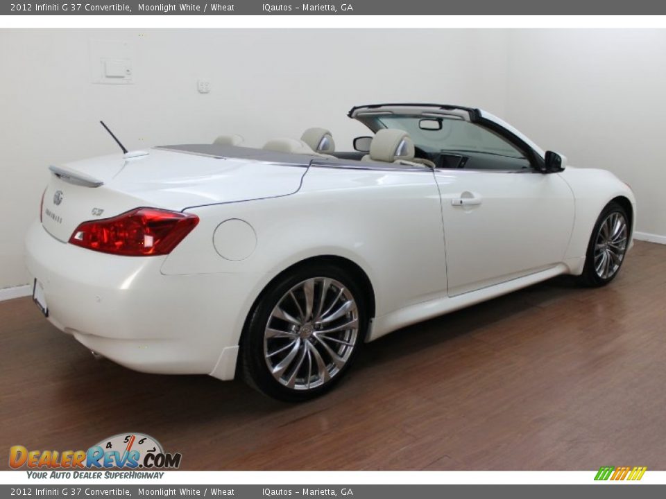 2012 Infiniti G 37 Convertible Moonlight White / Wheat Photo #5