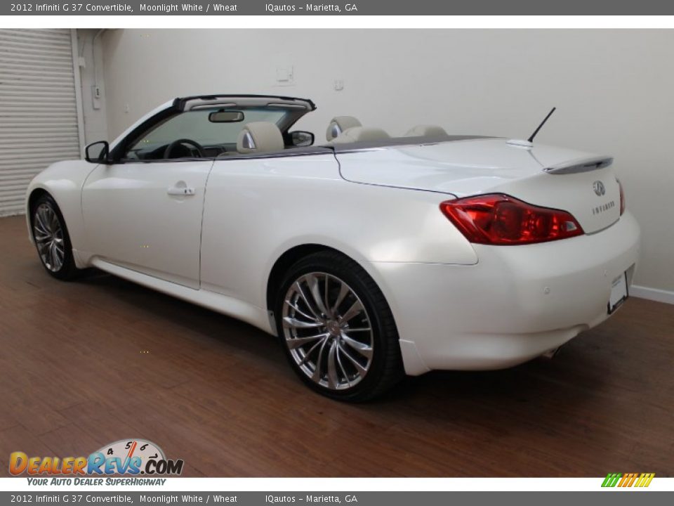 2012 Infiniti G 37 Convertible Moonlight White / Wheat Photo #7