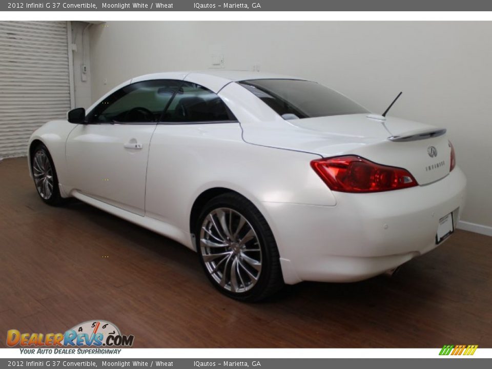 2012 Infiniti G 37 Convertible Moonlight White / Wheat Photo #8