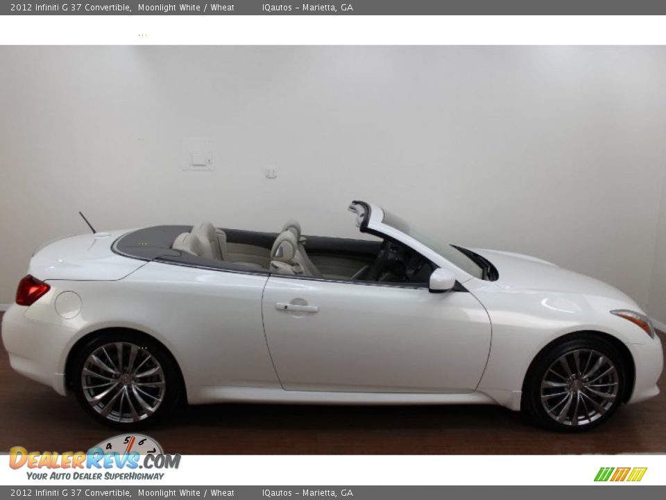 2012 Infiniti G 37 Convertible Moonlight White / Wheat Photo #9