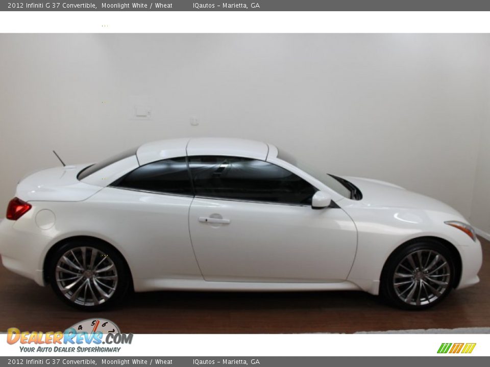 2012 Infiniti G 37 Convertible Moonlight White / Wheat Photo #10