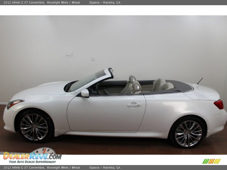 2012 Infiniti G 37 Convertible Moonlight White / Wheat Photo #11